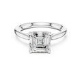 2.00 ct Infinite Solitaire Engagement Ring 2ct White Gold Asscher