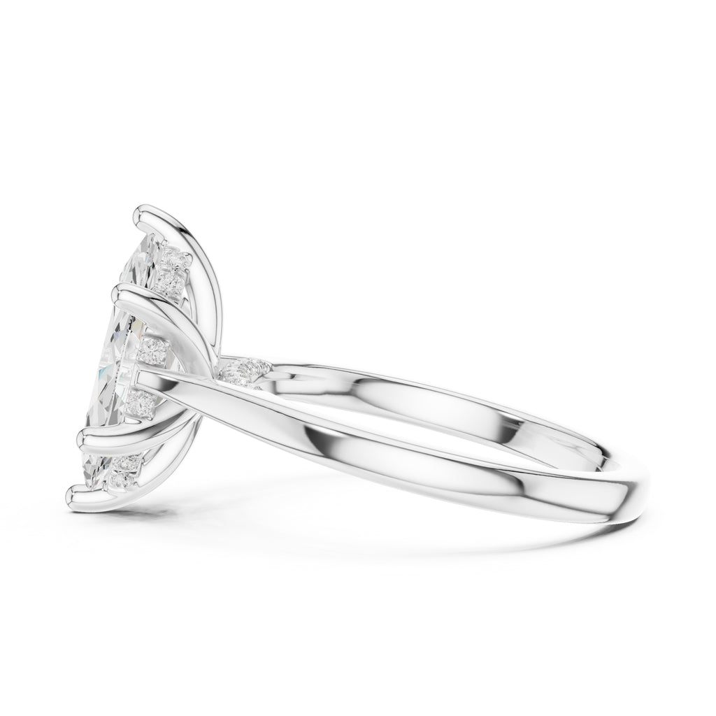 2.00 ct Infinite Solitaire Engagement Ring 2ct White Gold Marquise