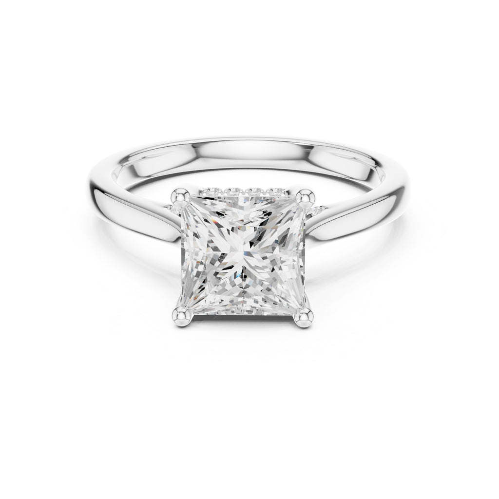 2.00 ct Infinite Solitaire Engagement Ring 2ct White Gold Princess