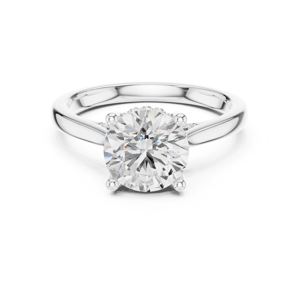 2.00 ct Infinite Solitaire Engagement Ring 2ct White Gold Round