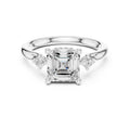 2.00 ct Harmonic Three-Stone Engagement Ring 2ct White Gold Asscher