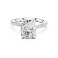 Botanical Blossom Engagement Ring White Gold Oval