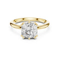 2.00 ct Prism Solitaire Engagement Ring 2ct Yellow Gold Asscher