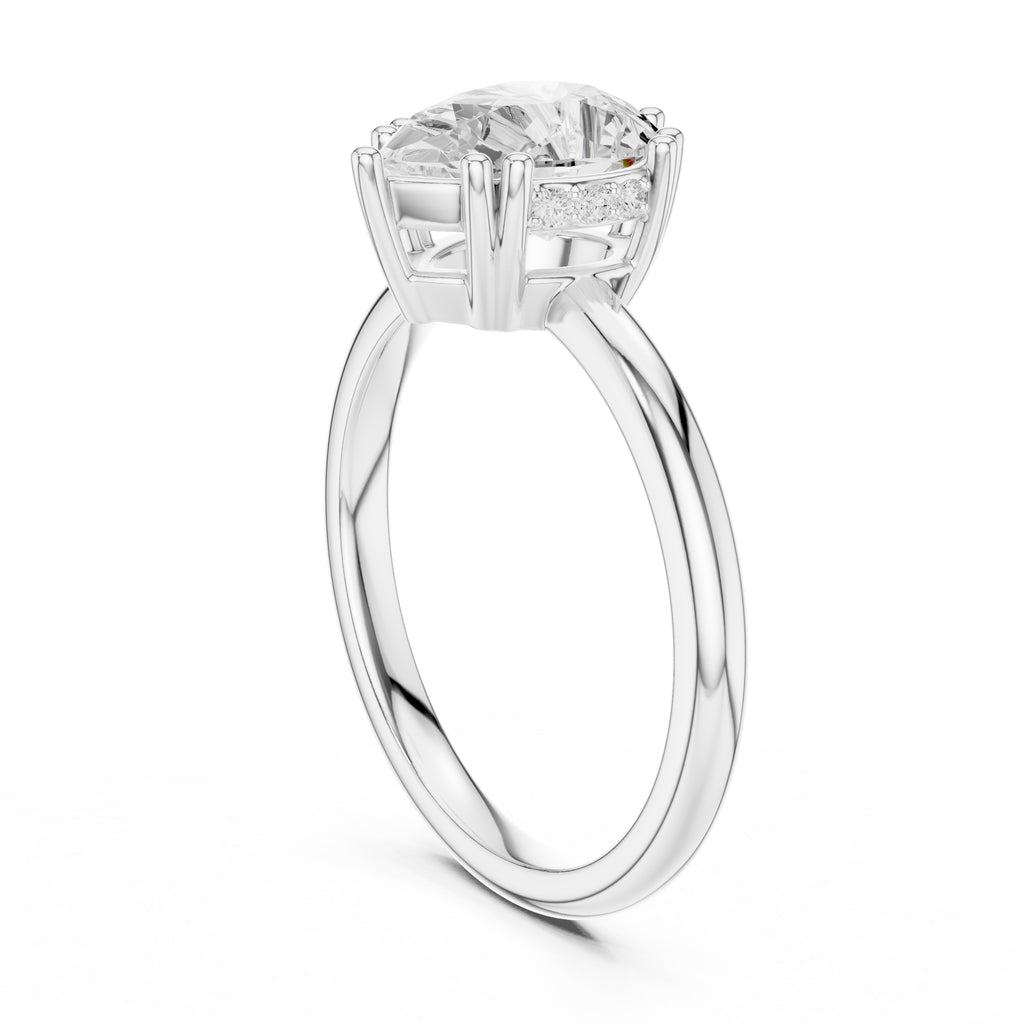 2.00 ct Prism Solitaire Engagement Ring 2ct White Gold Pear