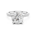 4.00 ct Zenith Pavé Engagement Ring 4ct White Gold Round