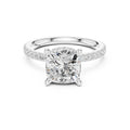 3.00 ct Celestial Halo Engagement Ring 3ct White Gold Cushion