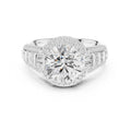 3.00 ct Starlight Halo Engagement Ring 3ct White Gold Round