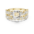 2.00 ct Ethereal Blossom Engagement Ring 2ct Yellow Gold Asscher