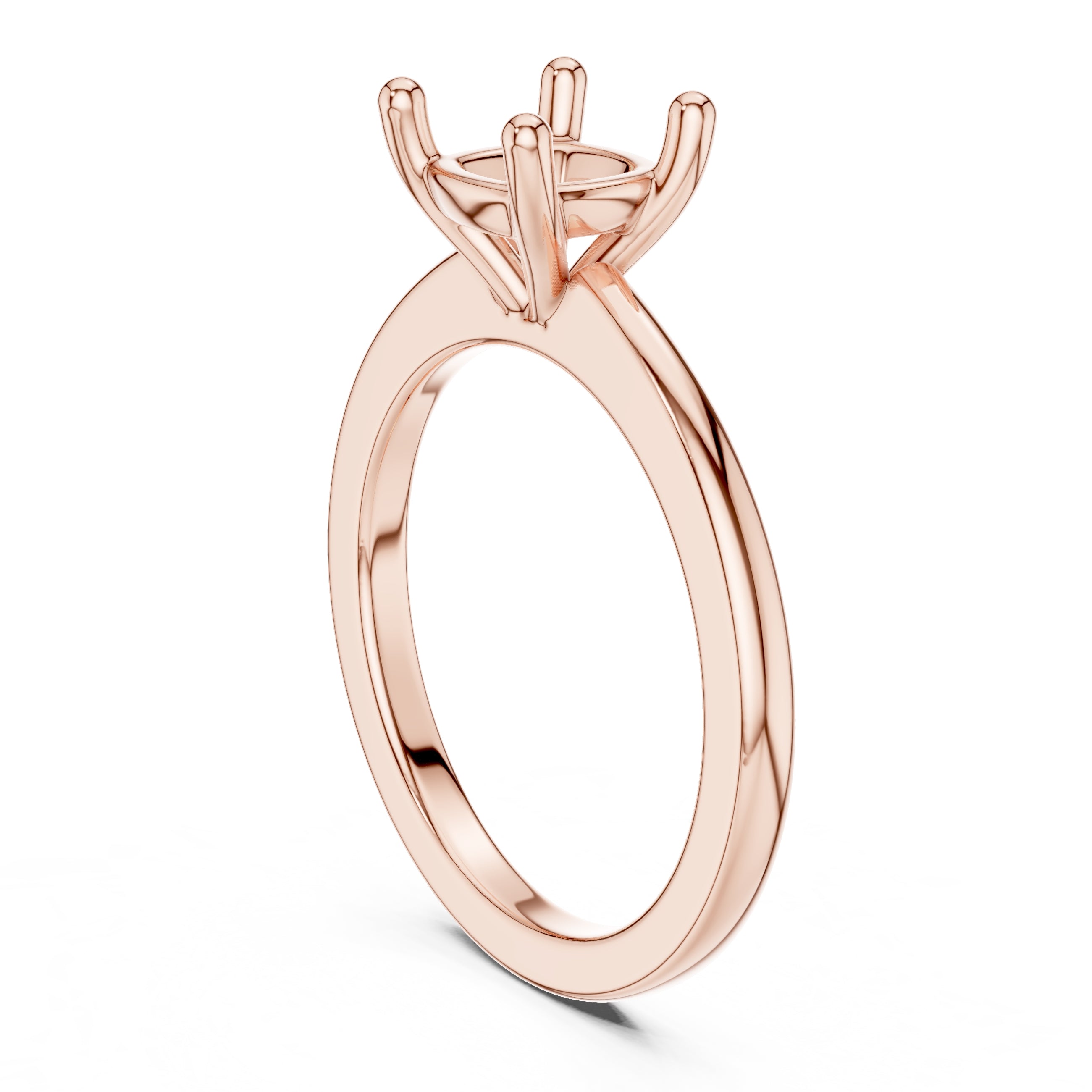 1.50 ct Aura Solitaire Engagement Ring 1.5ct Rose Gold Cushion
