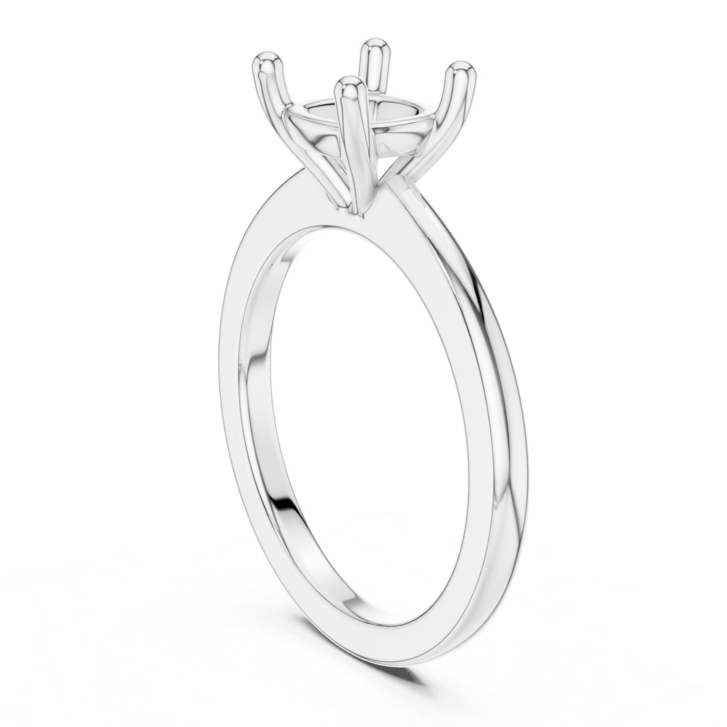 1.50 ct Aura Solitaire Engagement Ring 1.5ct White Gold Cushion