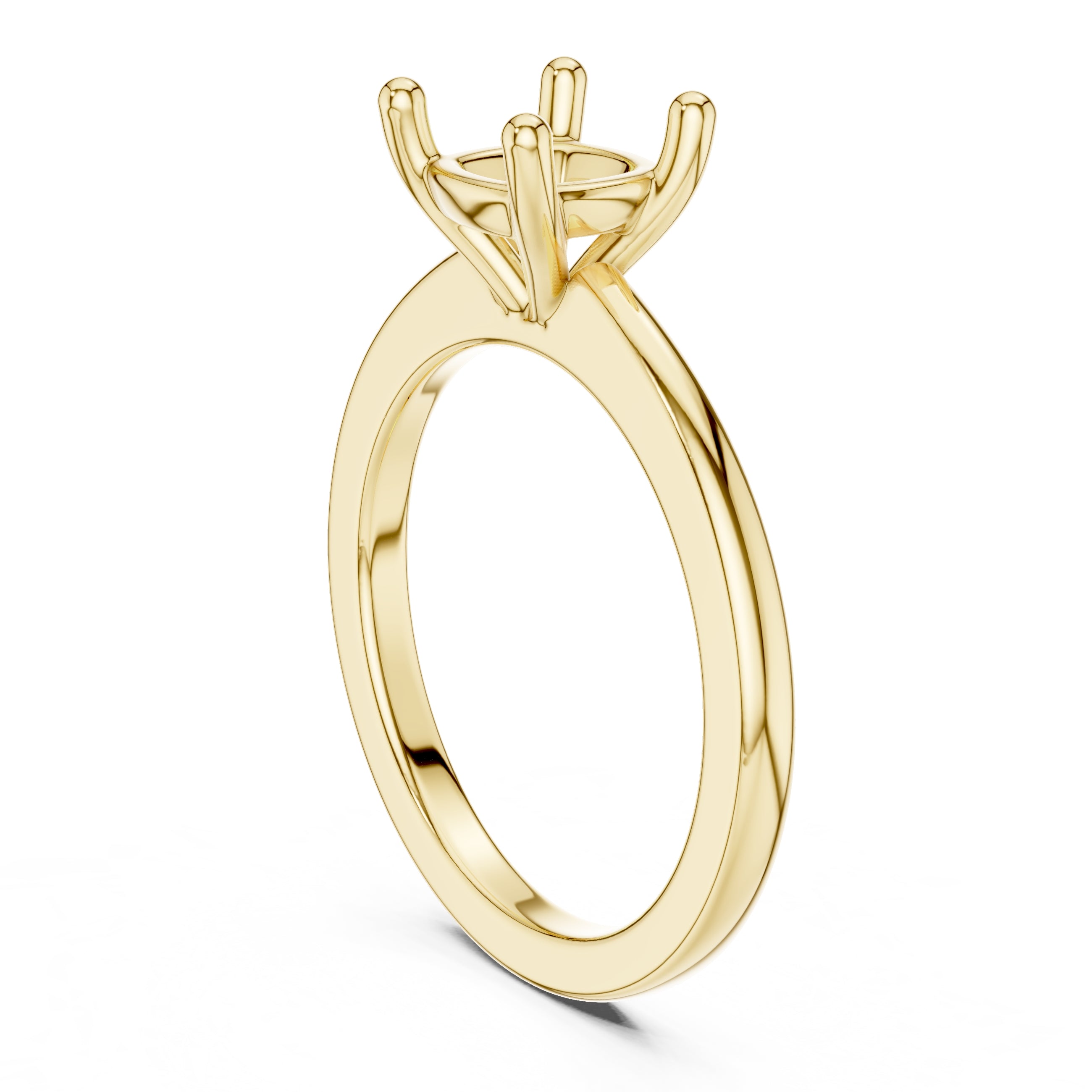 1.50 ct Aura Solitaire Engagement Ring 1.5ct Yellow Gold Cushion