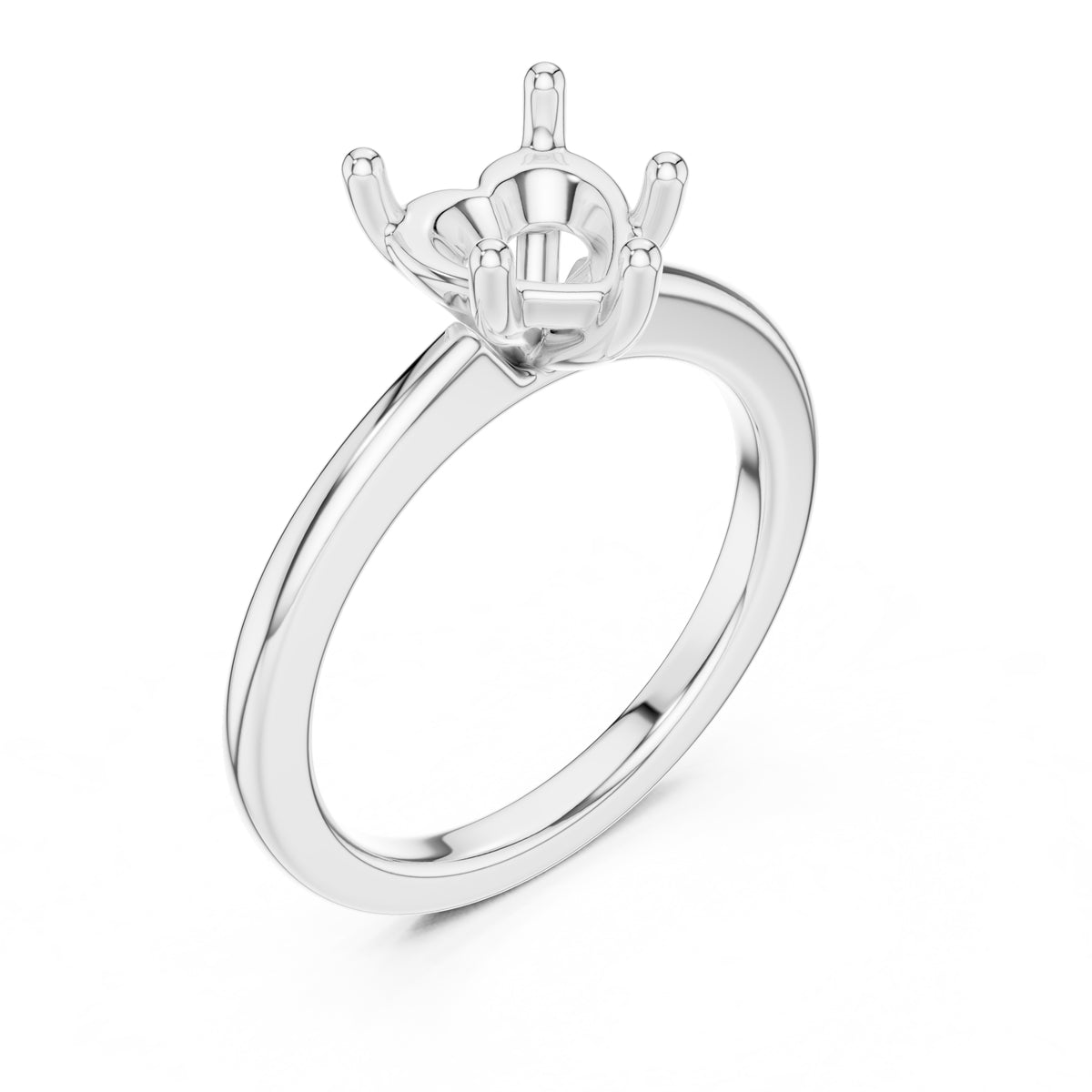 1.50 ct Aura Solitaire Engagement Ring 1.5ct White Gold Heart