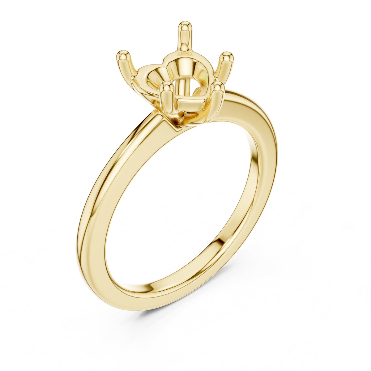 1.50 ct Aura Solitaire Engagement Ring 1.5ct Yellow Gold Heart