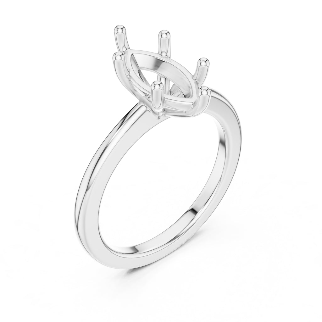 1.50 ct Aura Solitaire Engagement Ring 1.5ct White Gold Marquise
