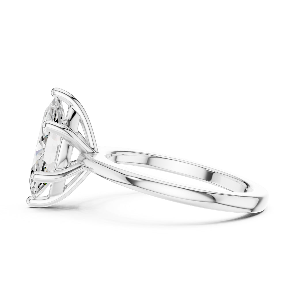 1.50 ct Aura Solitaire Engagement Ring 1.5ct White Gold Marquise