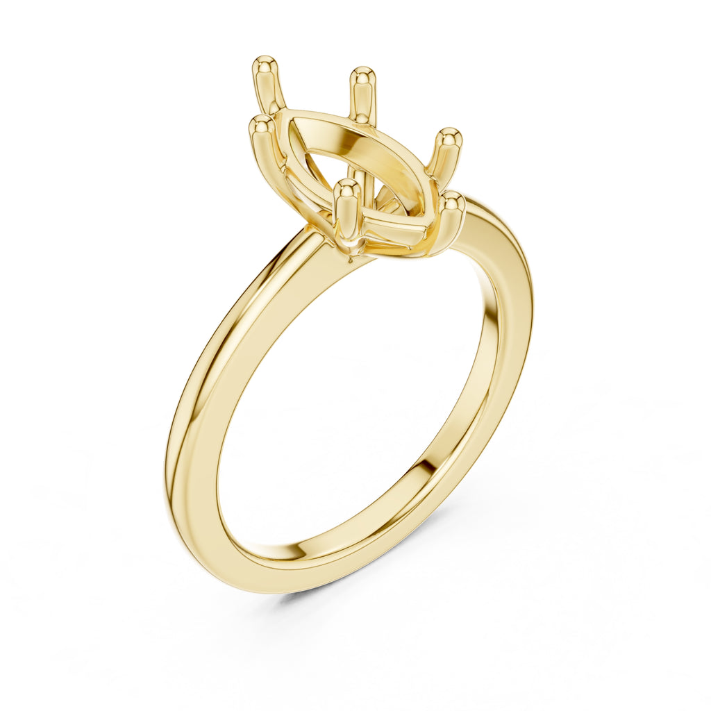 1.50 ct Aura Solitaire Engagement Ring 1.5ct Yellow Gold Marquise
