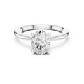 1.50 ct Aura Solitaire Engagement Ring 1.5ct White Gold Oval