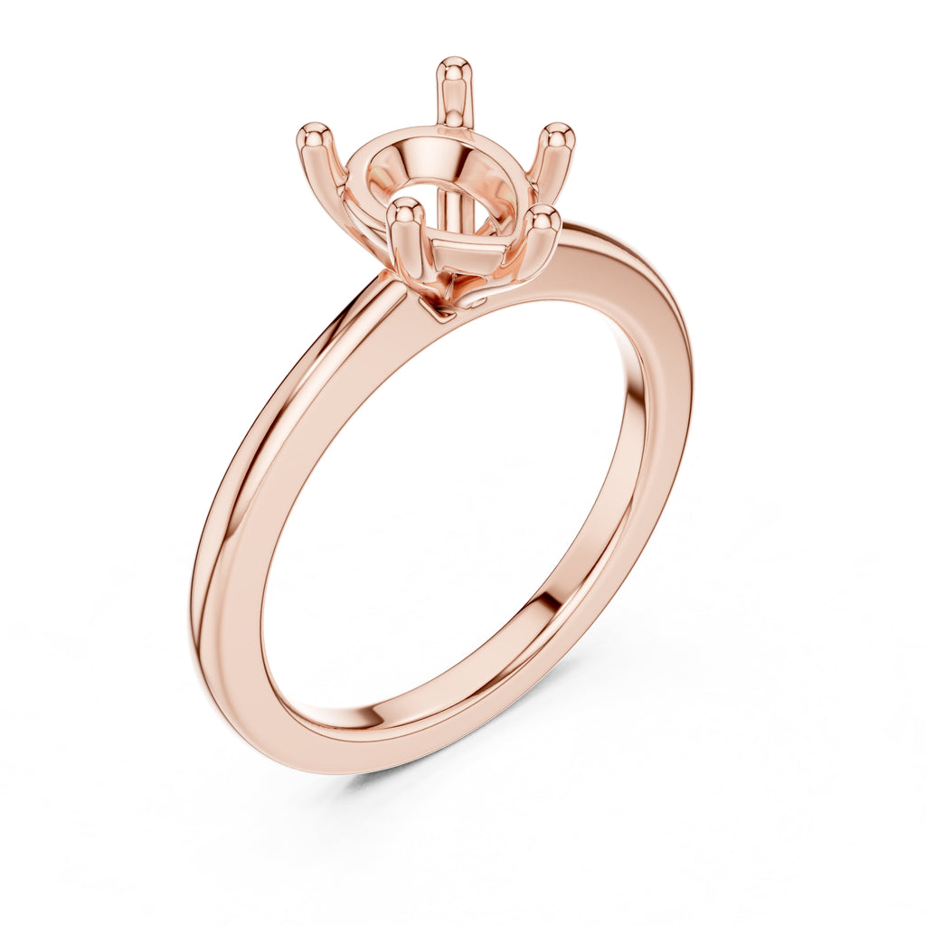 1.50 ct Aura Solitaire Engagement Ring 1.5ct Rose Gold Pear