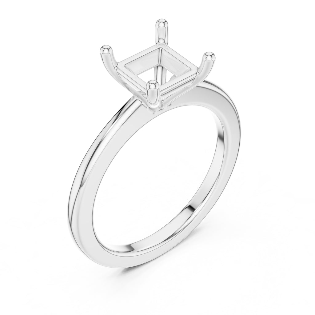 1.50 ct Aura Solitaire Engagement Ring 1.5ct White Gold Princess