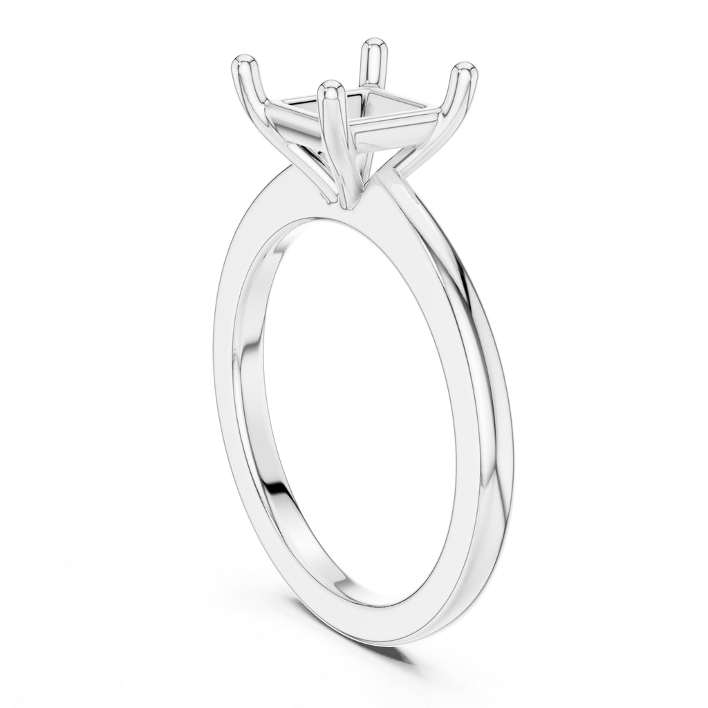 1.50 ct Aura Solitaire Engagement Ring 1.5ct White Gold Princess
