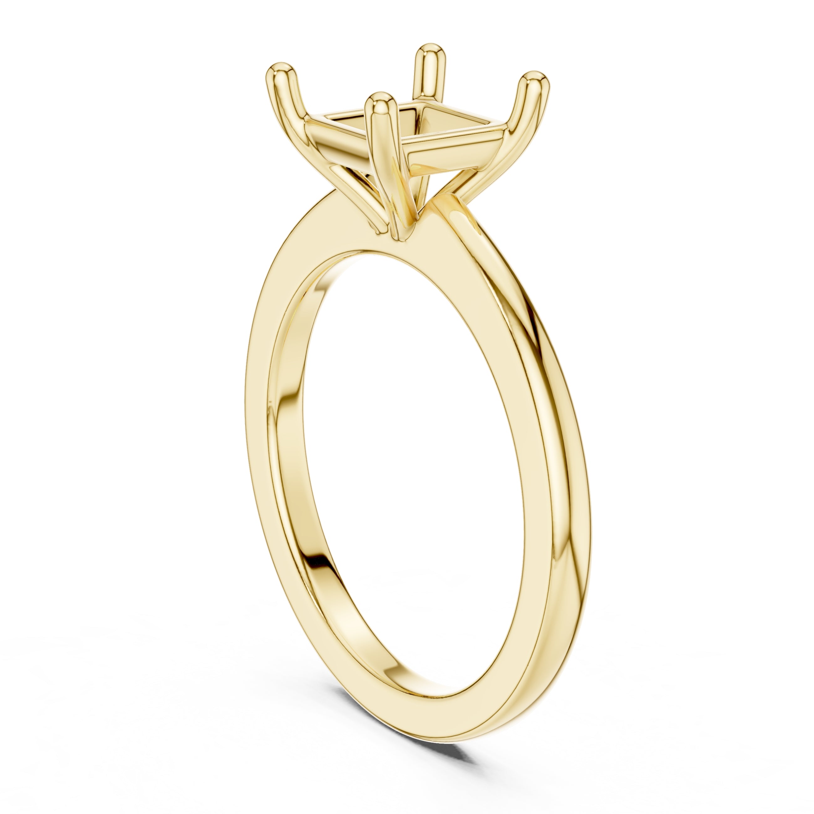 1.50 ct Aura Solitaire Engagement Ring 1.5ct Yellow Gold Princess