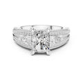 2.00 ct Celestial Trio Engagement Ring 2ct White Gold Radiant