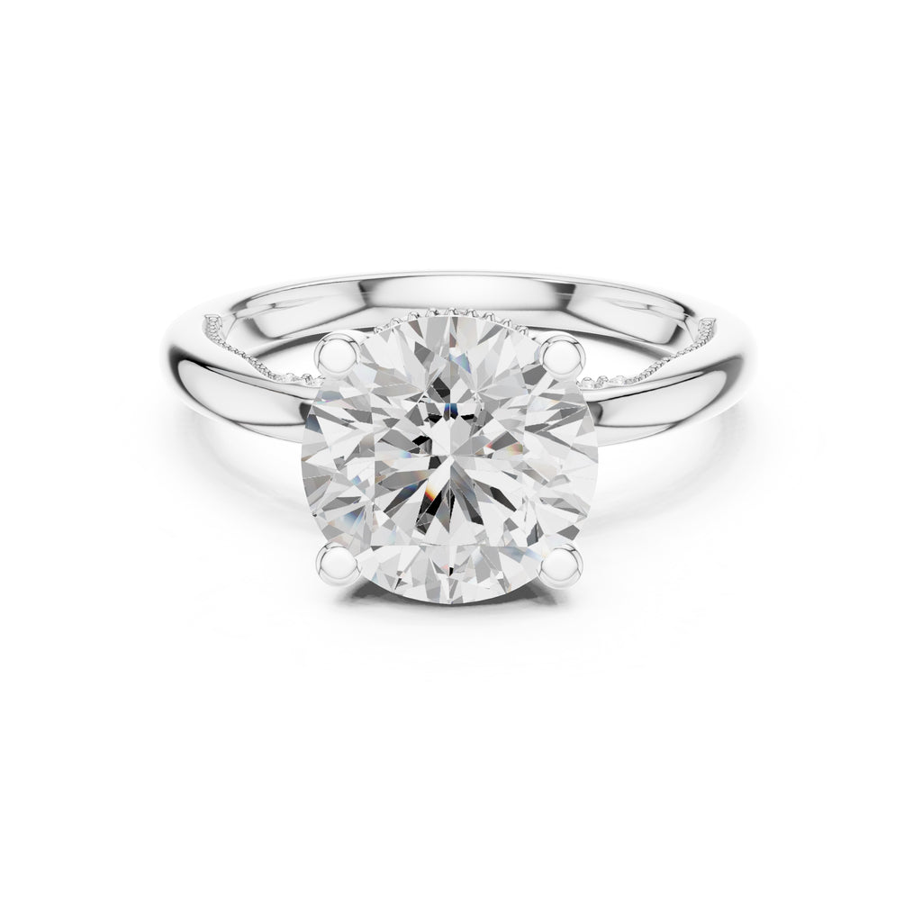 2.50 ct Ember Solitaire Engagement Ring 2.5ct White Gold Round