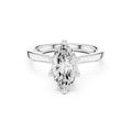 1.50 ct Crown Basket Engagement Ring 1.5ct White Gold Marquise