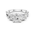 2.00 ct Round Three Stone Ring 2ct White Gold