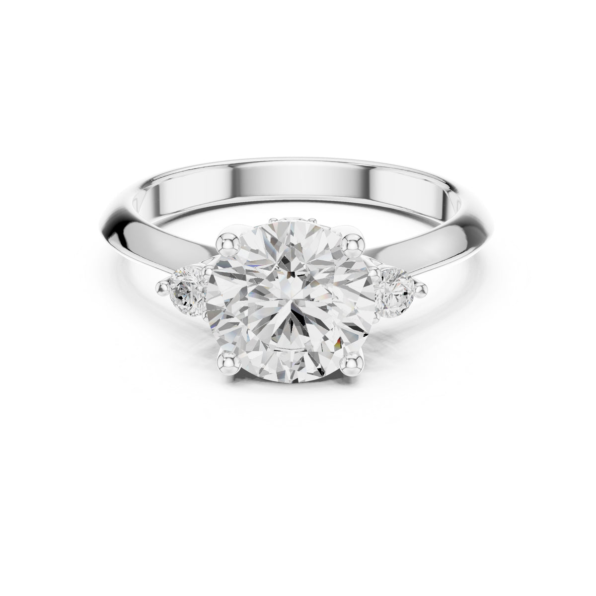 2.00 ct Round Lab-Grown Diamond Ring 2ct White Gold