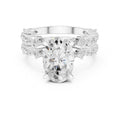3.00 ct Oval Marquise Bridal Ring Set 3ct White Gold