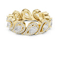 Pear Lab-Grown Diamond Eternity Band Yellow Gold