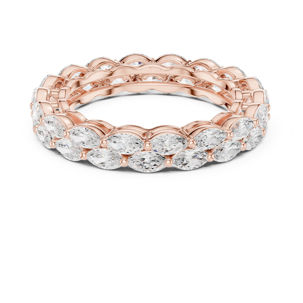 Marquise Eternity Band Rose Gold
