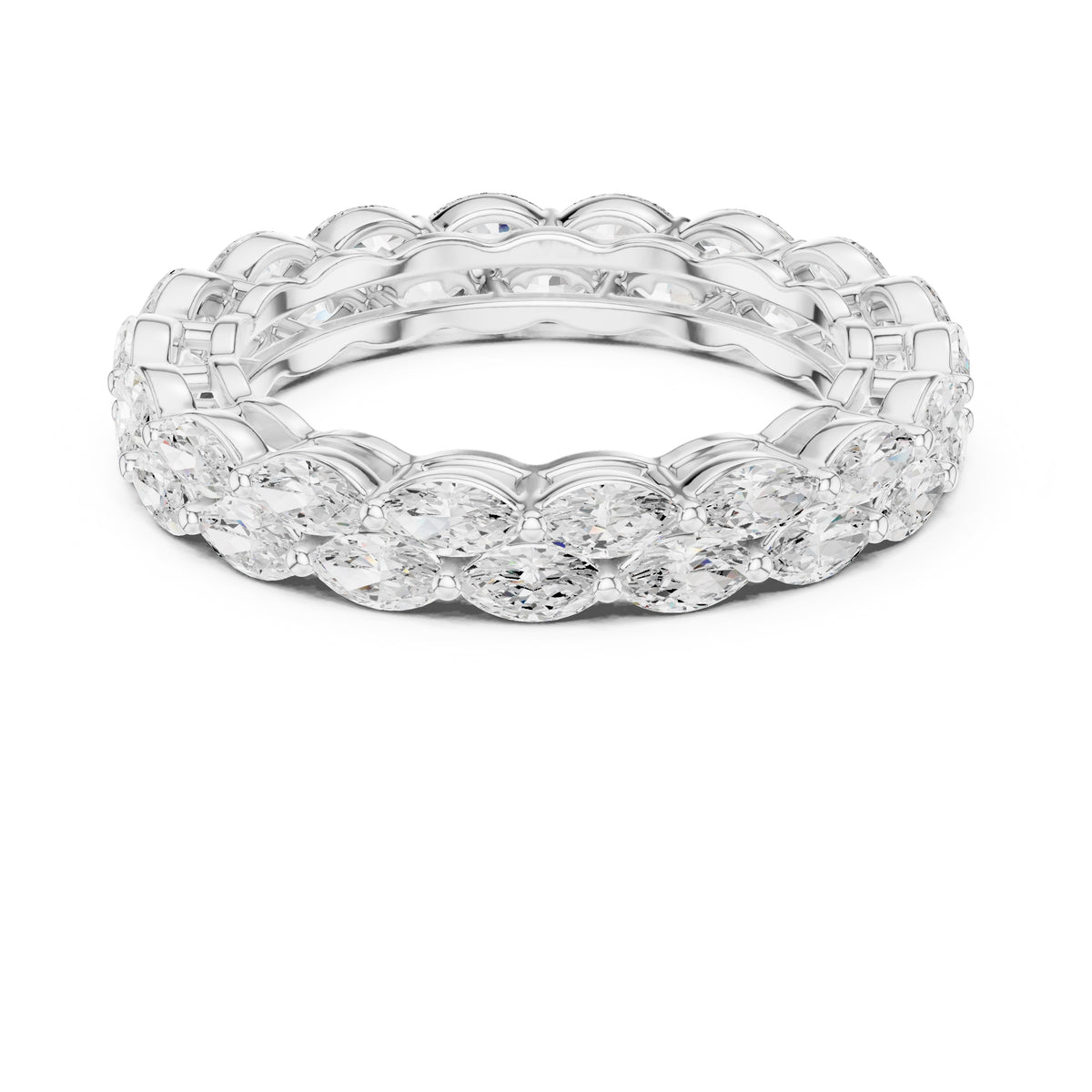 Marquise Eternity Band White Gold