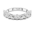 Marquise & Baguette Cluster Band White Gold