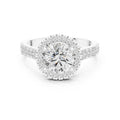 1.50 ct Round Lab-Grown Diamond Halo Ring 1.5ct White Gold