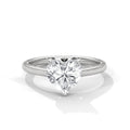 2.00 ct Heart Shape Solitaire Ring 2ct White Gold