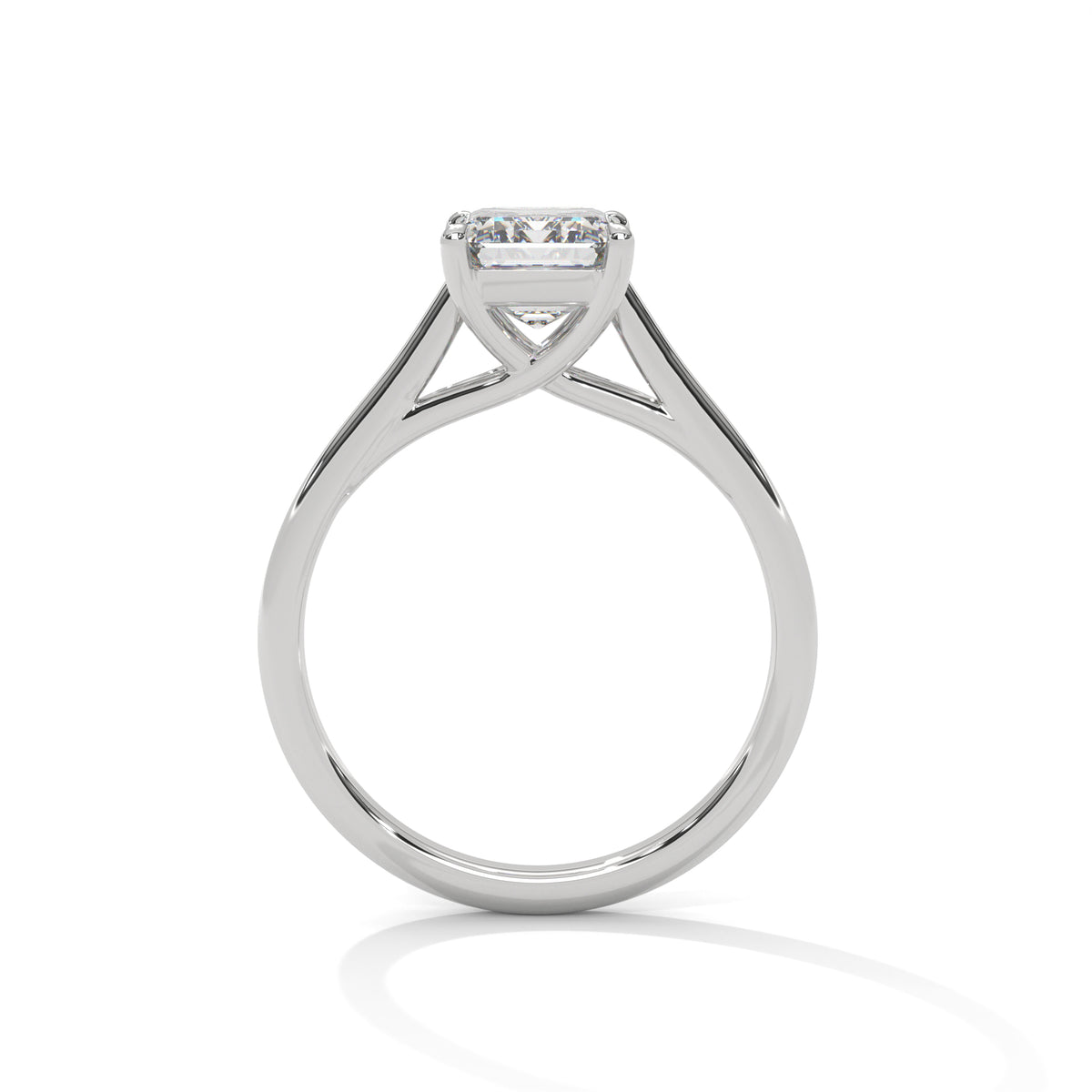 2.00 ct Radiant Solitaire Engagement Ring 2ct White Gold