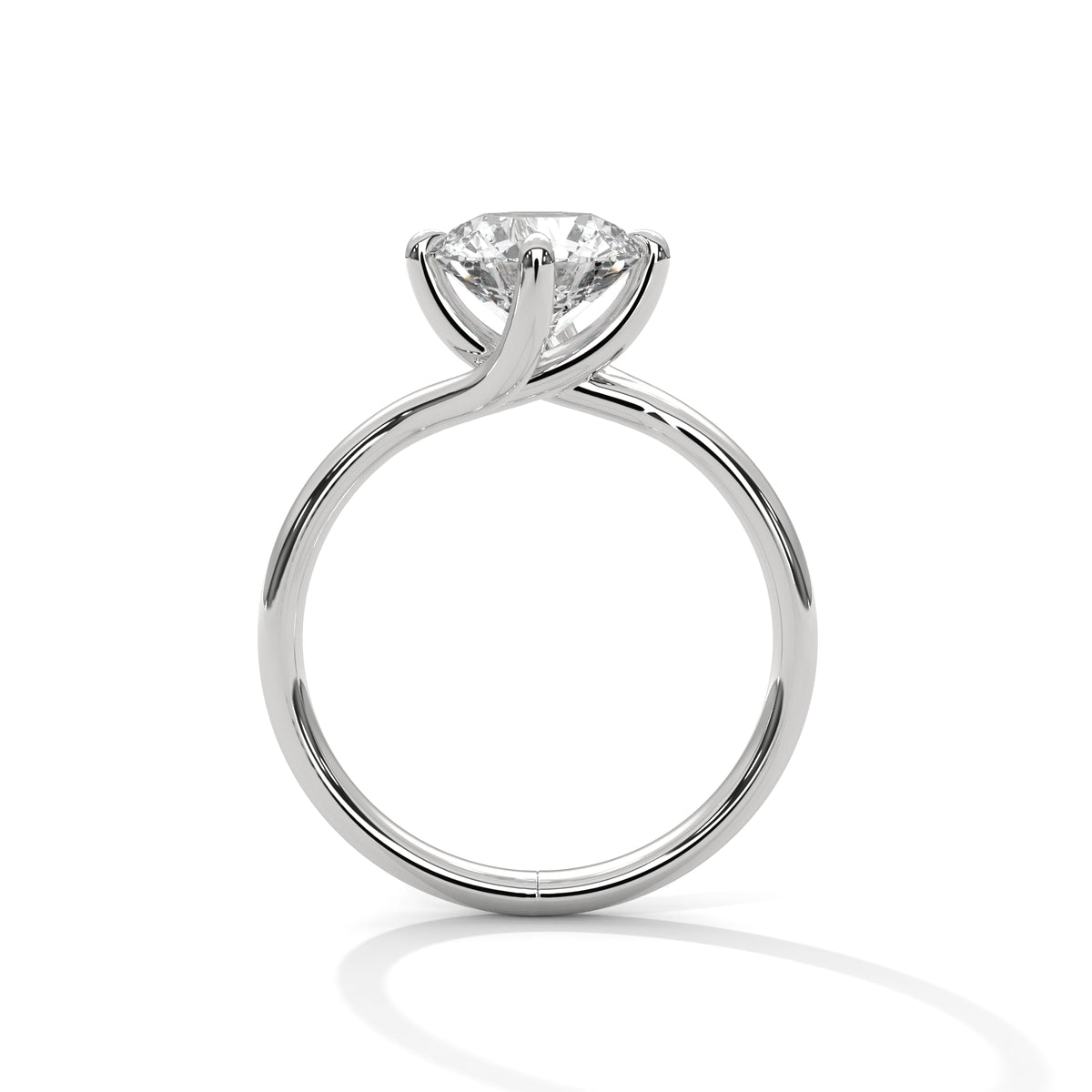 2.00 ct Round Solitaire Engagement Ring 2ct White Gold