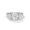2.00 ct Three-Stone Round Cut Engagement Ring 2ct White Gold