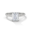 2.00 ct Emerald Cut Solitaire Engagement Ring 2ct White Gold