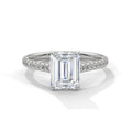 2.00 ct Classic Emerald Step-Cut Engagement Ring 2ct White Gold