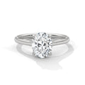 2.00 ct Oval Cut Solitaire Lab-Grown Diamond Engagement Ring 2ct White Gold
