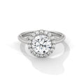 2.00 ct Round Cut Aura Halo Engagement Ring 2ct White Gold