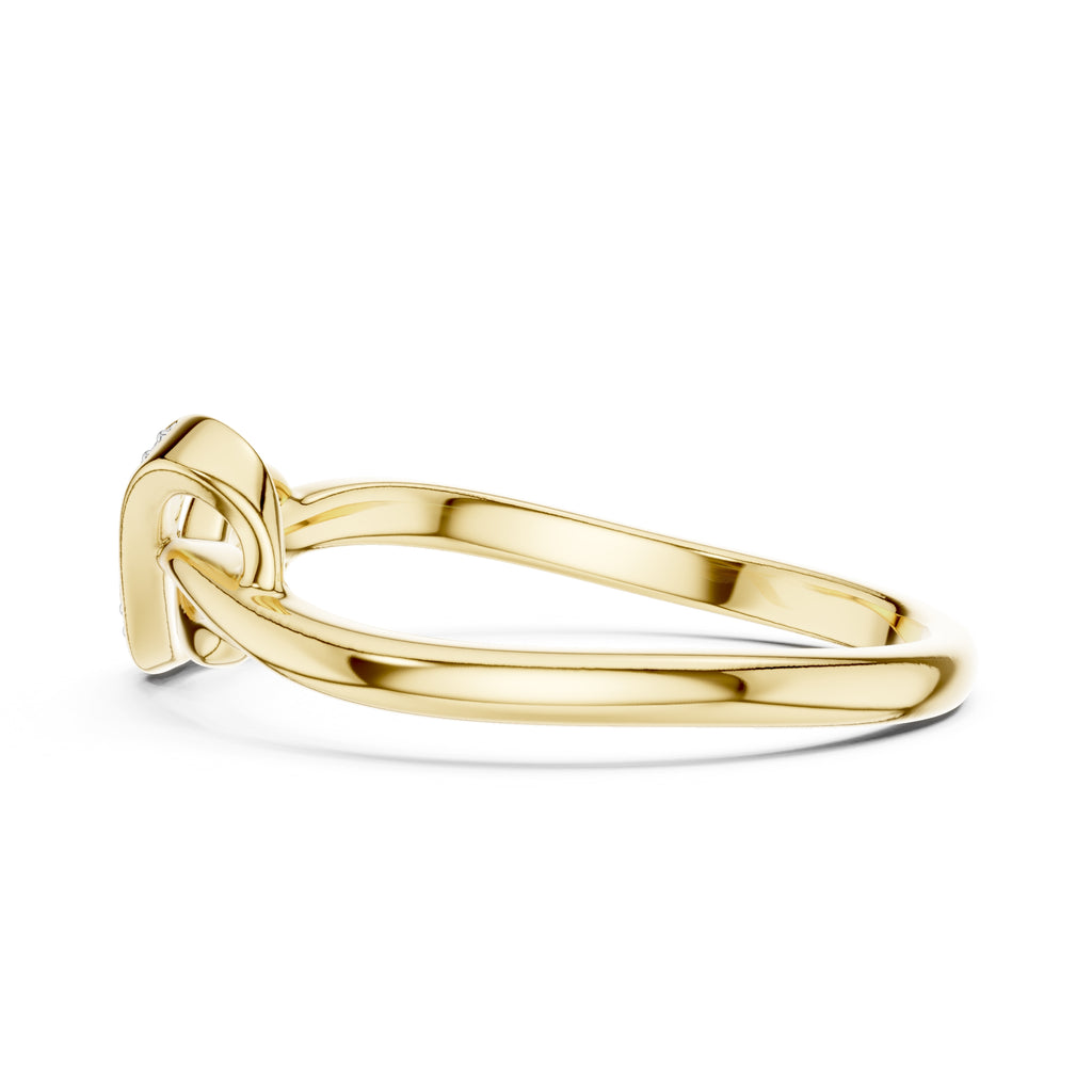 Intertwined Infinity Statement Ring Yellow Gold