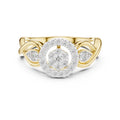 Celestial Halo Cluster Statement Ring Yellow Gold