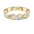 Intertwined Twisted Band Statement Ring Yellow Gold