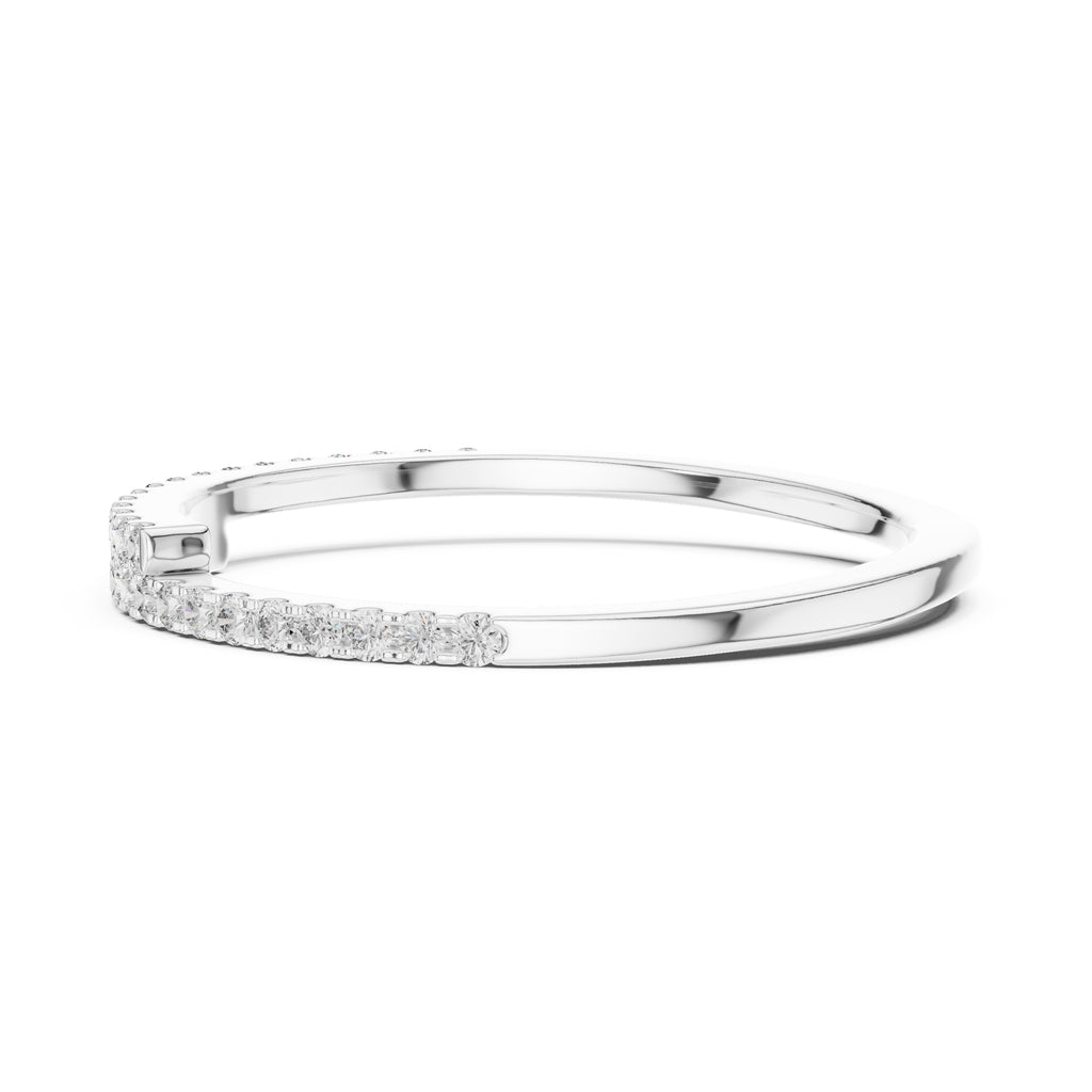 Bypassing Bypass Wrap Pavé Band Statement Ring White Gold