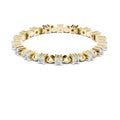 Beaded Station Eternity Band Yellow Gold