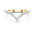 Chevron Pavé Statement Ring Yellow Gold